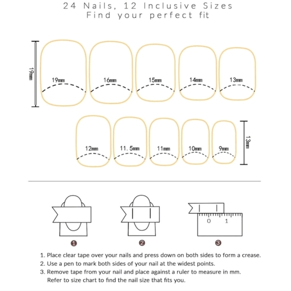 24 pc Xmas Nails - Picture 5 of 5